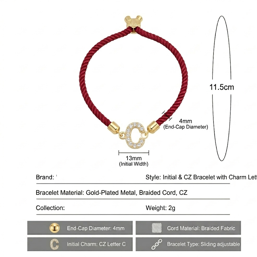 Bracelet with letters