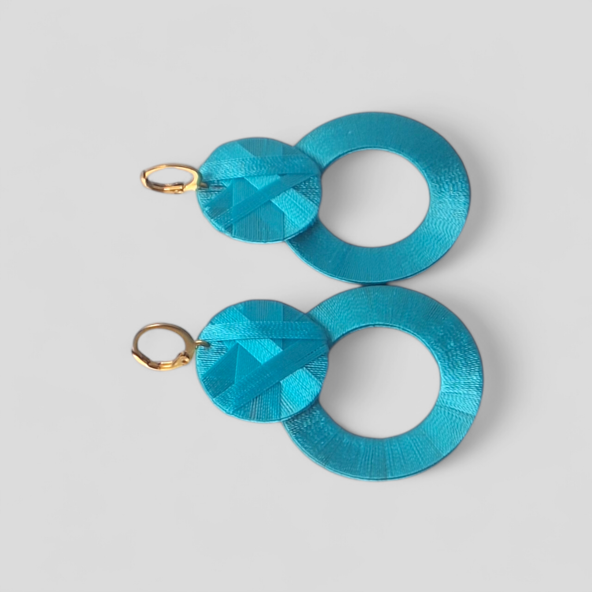 double circle thread Hoop earrings